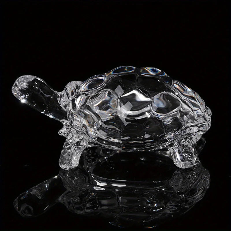 ✨ Crystal Turtle Ornament – A Sparkling Symbol of Luck & Harmony