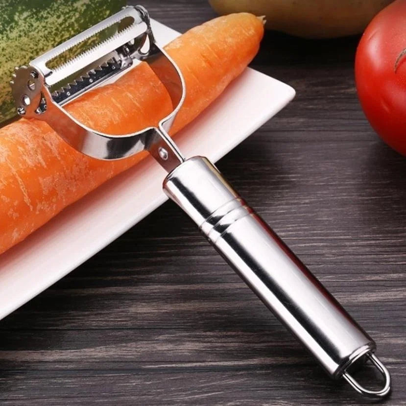 Stainless Steel Multi-Purpose Vegetable Peeler & Julienne Slicer