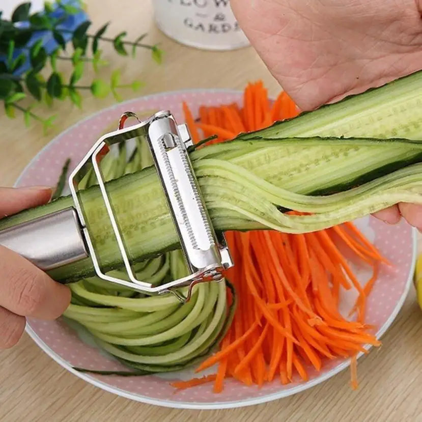 Stainless Steel Multi-Purpose Vegetable Peeler & Julienne Slicer