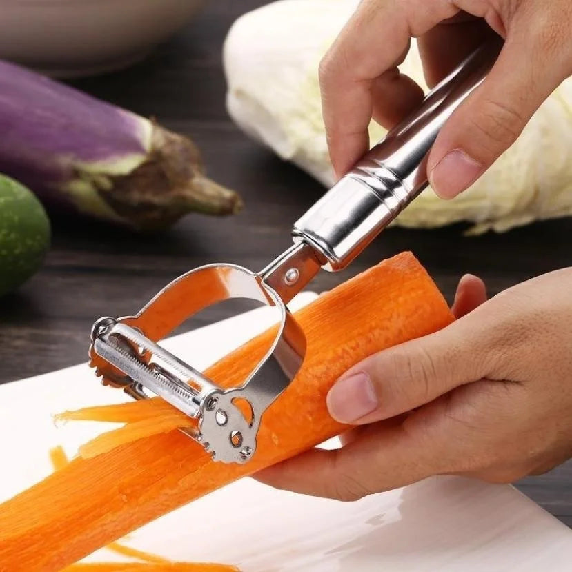 Stainless Steel Multi-Purpose Vegetable Peeler & Julienne Slicer