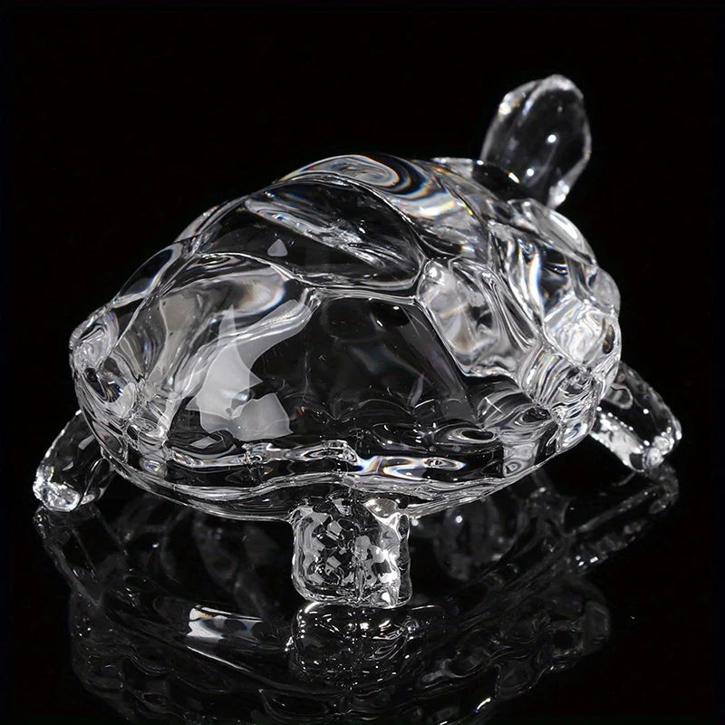 ✨ Crystal Turtle Ornament – A Sparkling Symbol of Luck & Harmony