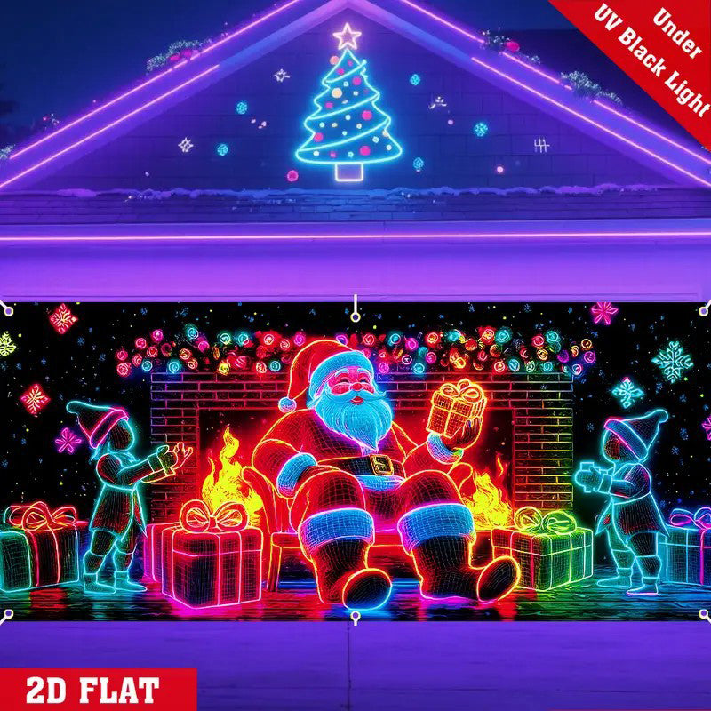 📢📢50% OFF🎅UV-Reactive Christmas Banner for Garage Doors